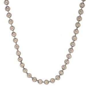 Jane Diaz: Tiny Disc Chain Necklace in SS