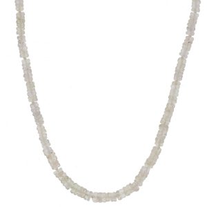 Alison Shiboski:Silver Sapphire beaded necklace,18k clasp