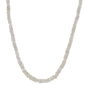 Alison Shiboski:Silver Sapphire beaded necklace,18k clasp