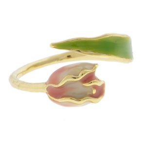 Tai: Enamel Tulip Open Ring