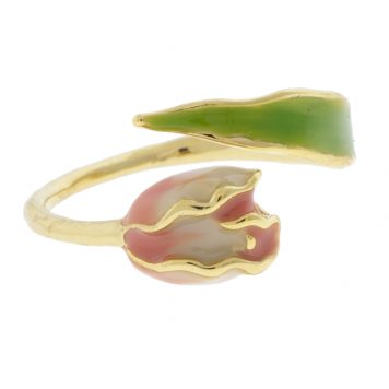 Tai: Enamel Tulip Open Ring