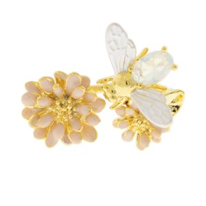Tai: Bee & Flower Open Ring