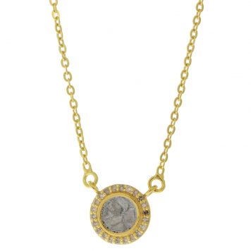 Shana Gulati:ALEX Pendant necklaceSliced raw uncut diamonds, Silver Resin, Pave champagne diamonds, Vermeil 18K
