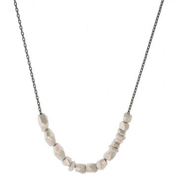 Sarah McGuire:Arctic necklace,20" Oxi SS
