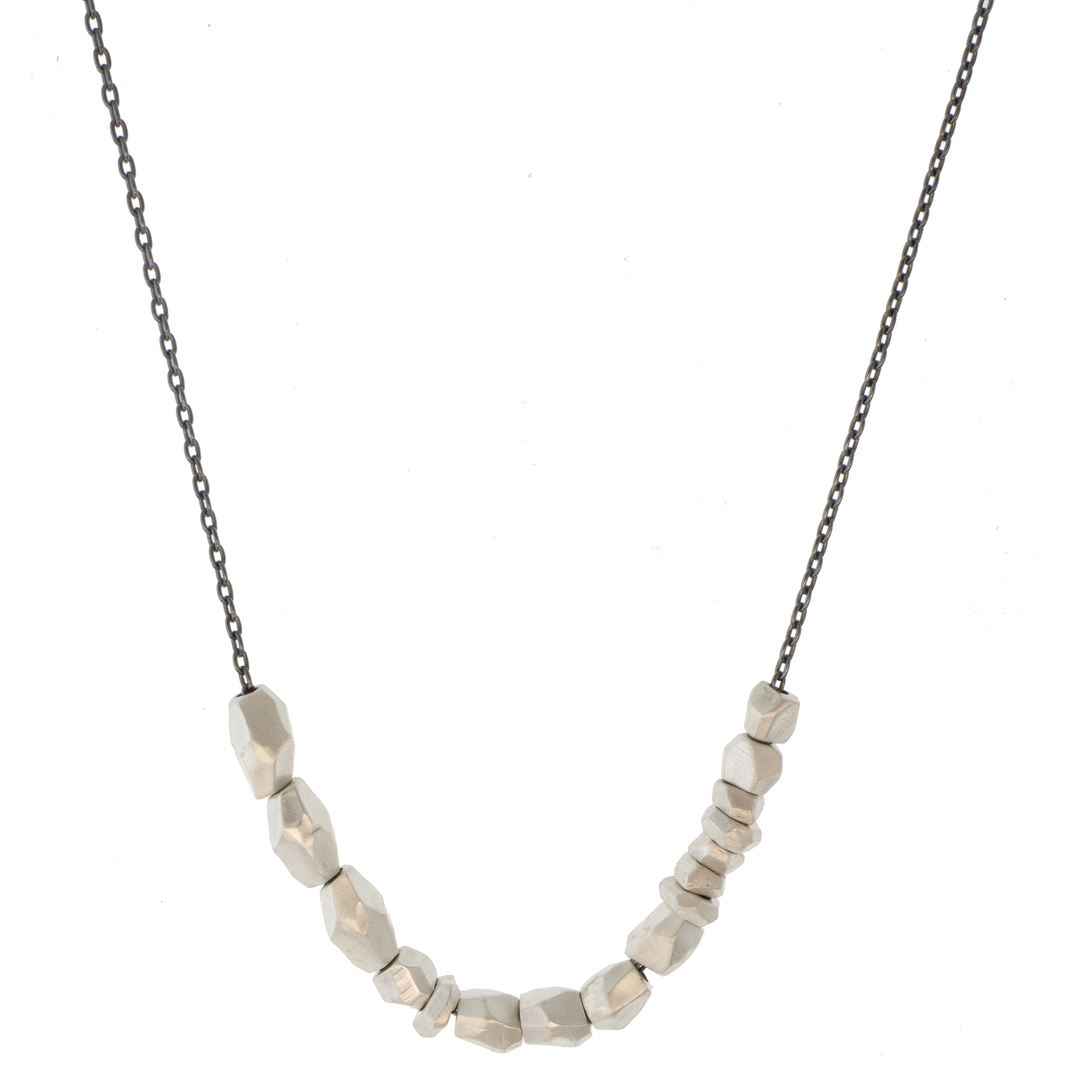 Sarah McGuire:Arctic necklace,20" Oxi SS