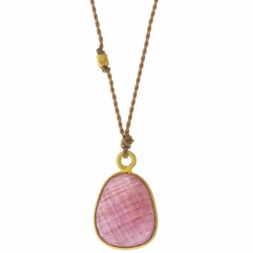 Margaret Solow: Necklace, 18k, Pink Sapphire