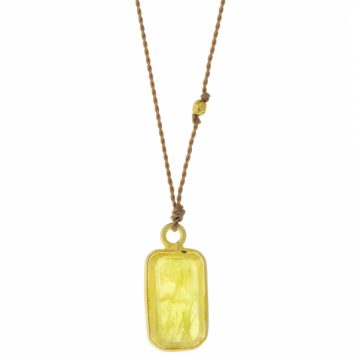 Margaret Solow: Necklace, 14k, Yellow Sapphire