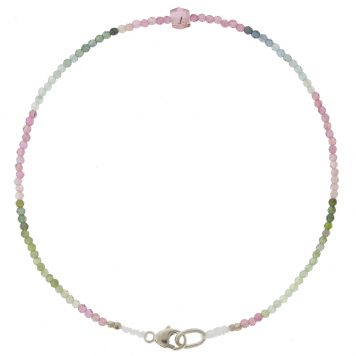 Margaret Solow: Beaded Bracelet, Tourmaline w/ Tourmaline