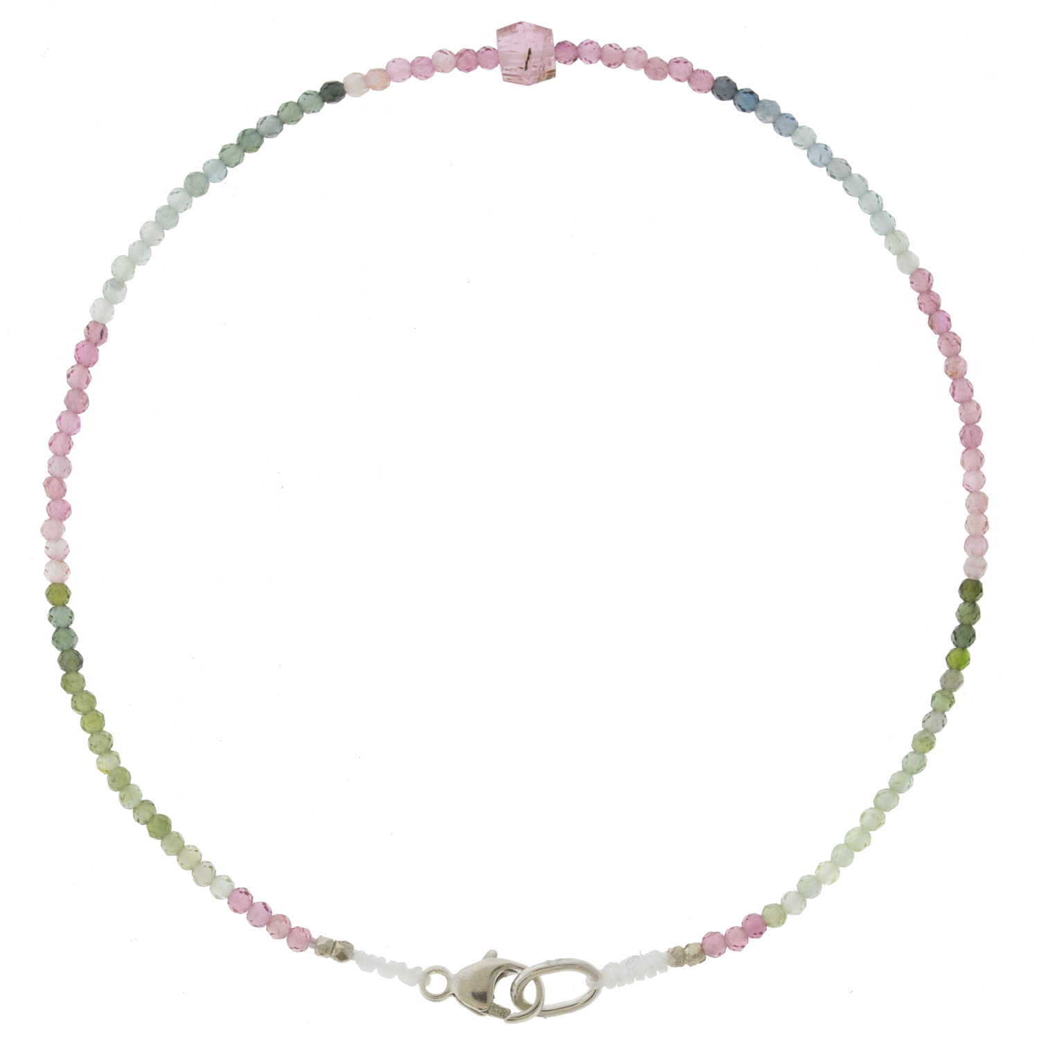 Margaret Solow: Beaded Bracelet, Tourmaline w/ Tourmaline