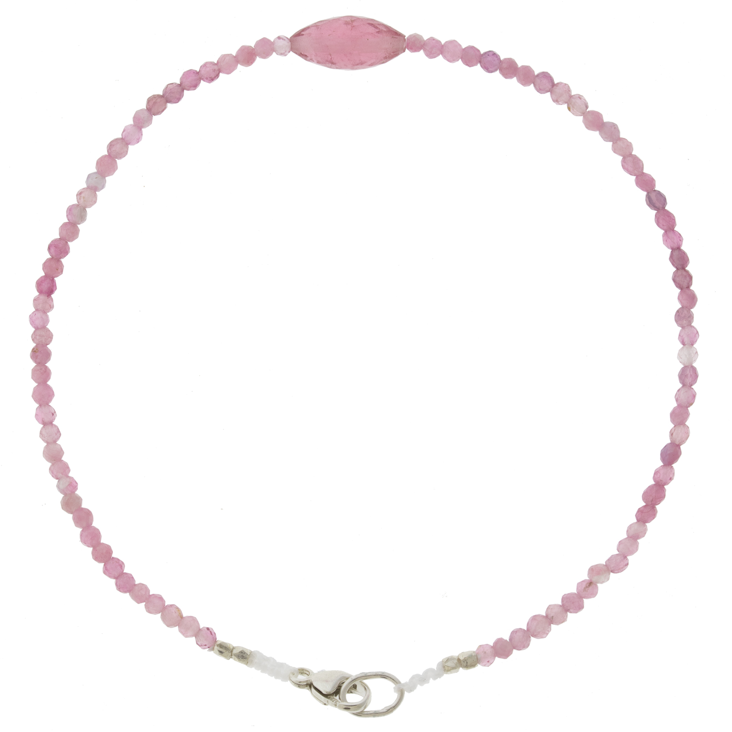 Margaret Solow: Beaded Bracelet, Tourmaline - All Pink