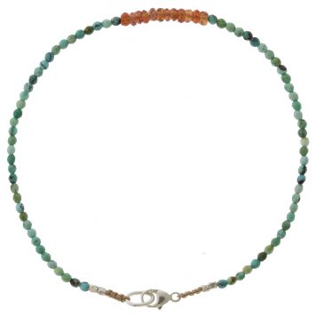 Margaret Solow: Beaded Bracelet, Turquoise w/ Sapphire