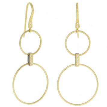 Rene Escobar:Jody Hoops,18k yg,0.08ct diamonds