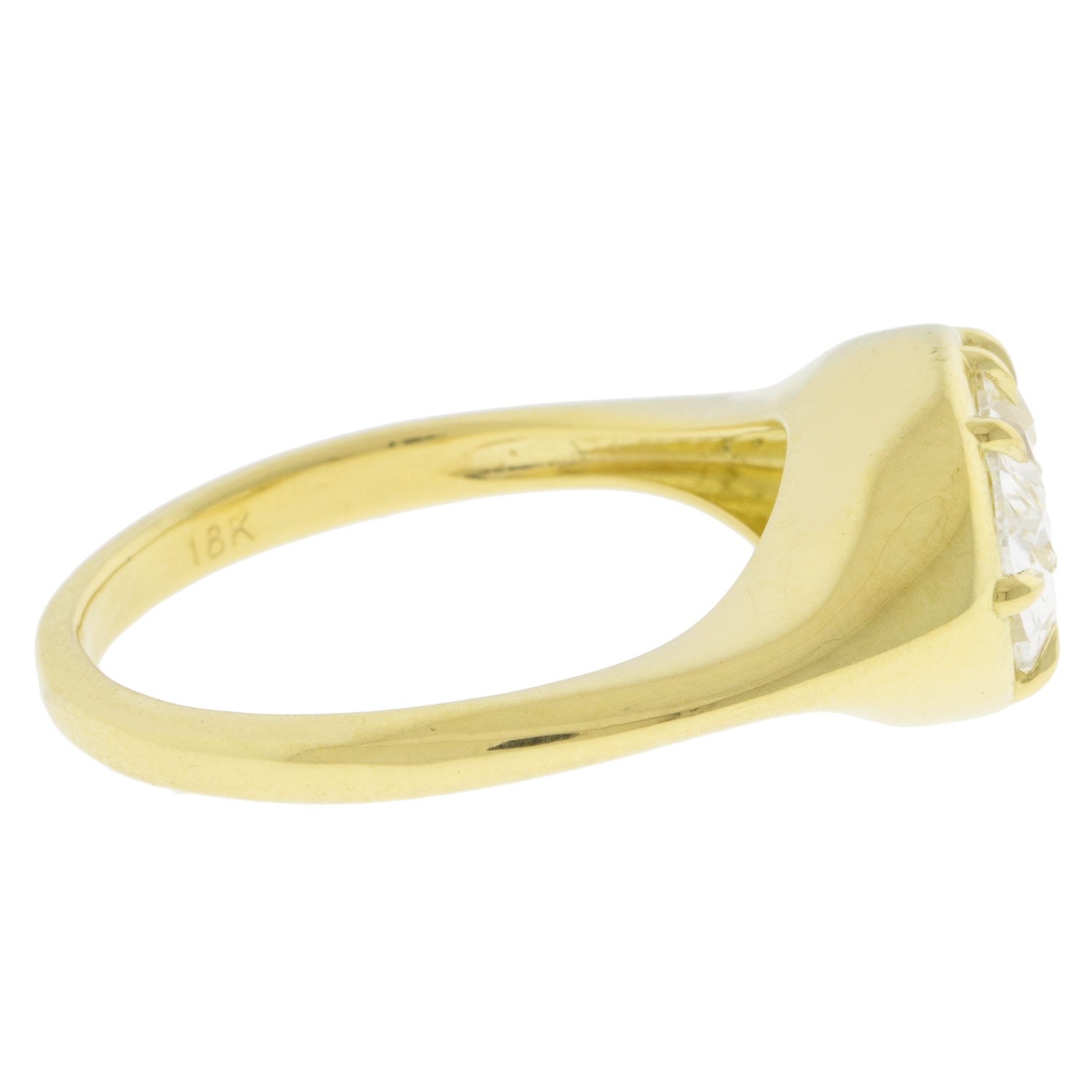 ILA UNBRIDALED: Brune Engagement Ring, Lab Grown 2.00ct, 18k Yellow Gold, Size 6.5