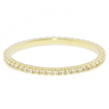 ILA: Odo Eternity Ring in Diamonds, 14k YG, 6.5