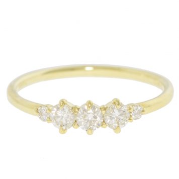 ILA: Felicia Ring in Diamonds, 14k YG, 6.5