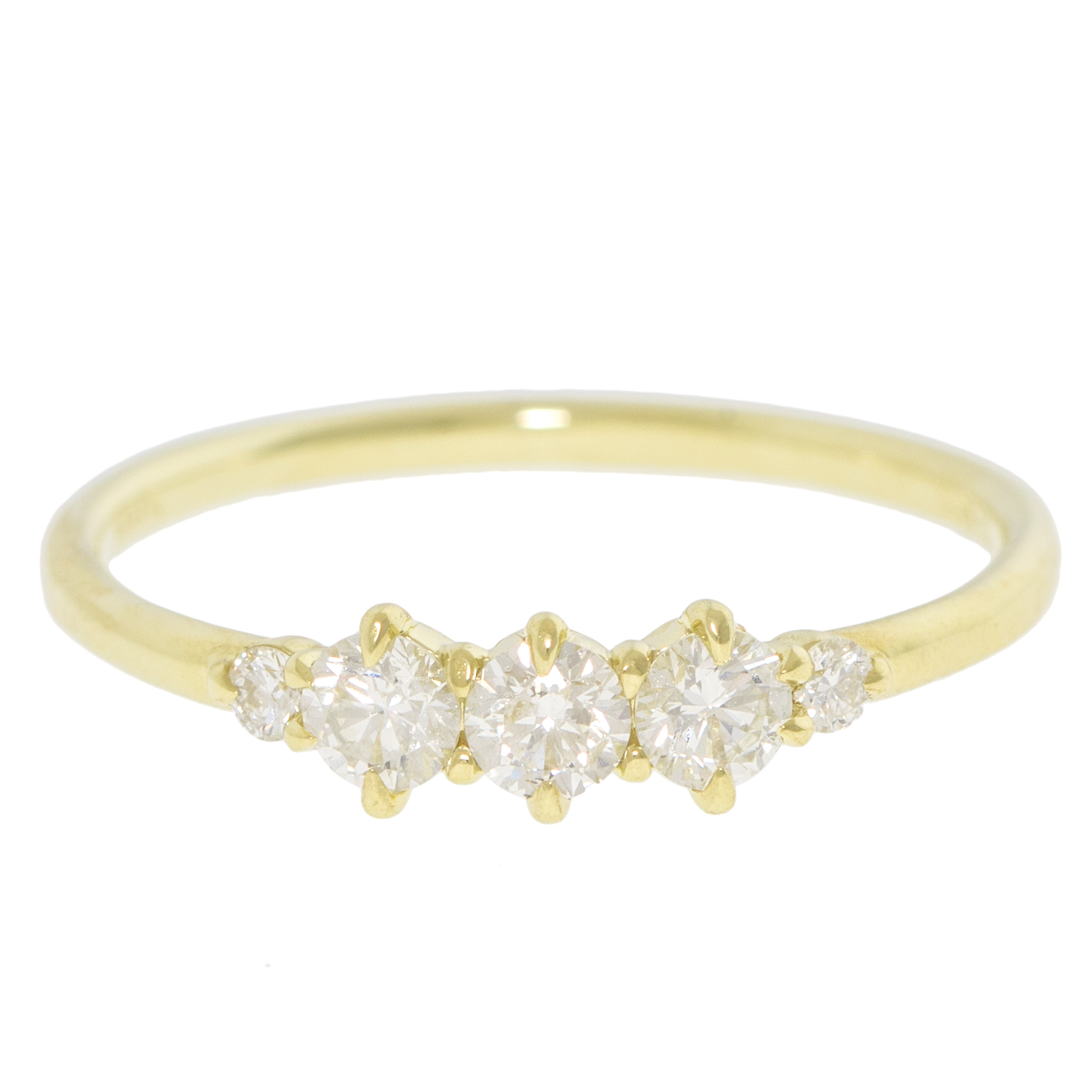 ILA: Felicia Ring in Diamonds, 14k YG, 6.5