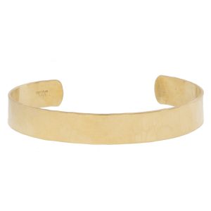 Carolyn Keys: Wide Hammered Cuff - 14k Gold Fill