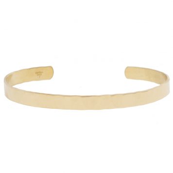 Carolyn Keys: Medium Hammered Cuff - 14k Gold Fill