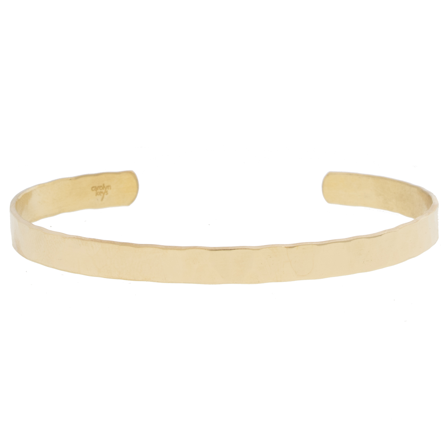 Carolyn Keys: Medium Hammered Cuff - 14k Gold Fill