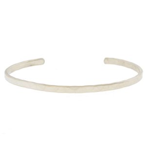 Carolyn Keys: Hammered Cuff - Silver