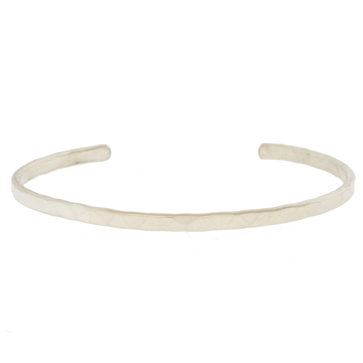 Carolyn Keys: Hammered Cuff - Silver