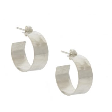 Carolyn Keys: Coco Hoops - Small - Silver