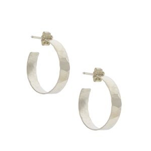 Carolyn Keys: Misha Hoops - Small - Silver