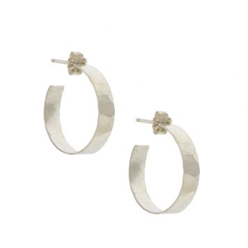 Carolyn Keys: Misha Hoops - Small - Silver