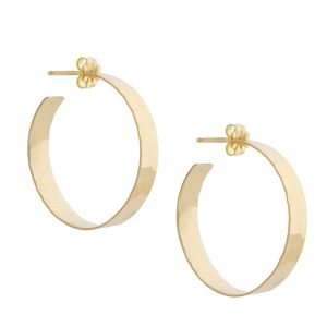 Carolyn Keys: Misha Hoops - Large - 14k Golf Fill