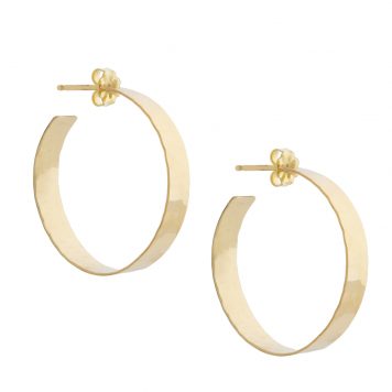 Carolyn Keys: Misha Hoops - Large - 14k Golf Fill