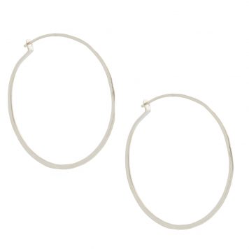 Carolyn Keys: Simple Hoop - Silver