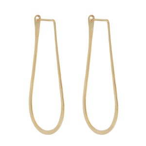 Carolyn Keys: Drop Hoop - 14k Gold Fill