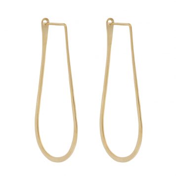 Carolyn Keys: Drop Hoop - 14k Gold Fill