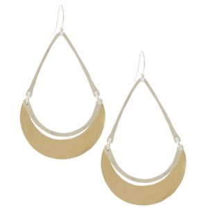 Carolyn Keys: Luna Earrings - 14k Gold Fill & Silver