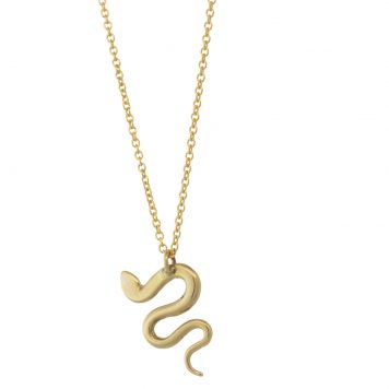 Carolyn Keys: Jasper Necklace - Brass w/ gold fill chain