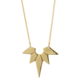 Carolyn Keys: Nova Necklace - Brass w/ gold fill chain