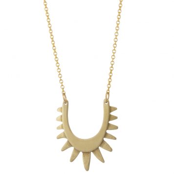Carolyn Keys: Luz Necklace - Brass w/ gold fill chain