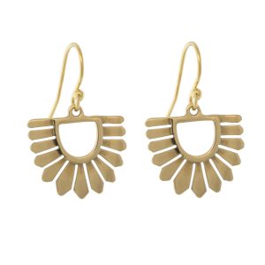 Carolyn Keys: Osa Earrings - Brass