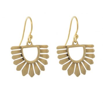 Carolyn Keys: Osa Earrings - Brass