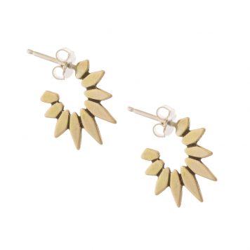 Carolyn Keys: Blaze Hoops - Brass