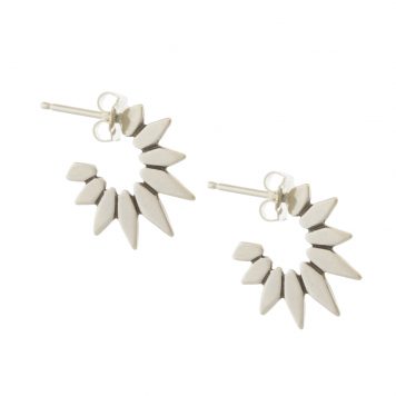 Carolyn Keys: Blaze Hoops - Silver