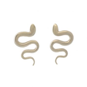 Carolyn Keys: Jasper Stud Earrings - Silver