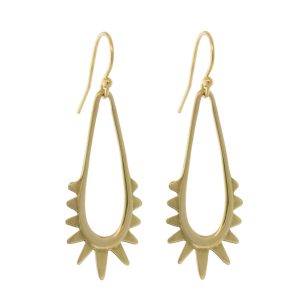 Carolyn Keys: Lucita Earrings - Brass