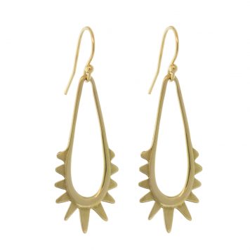 Carolyn Keys: Lucita Earrings - Brass