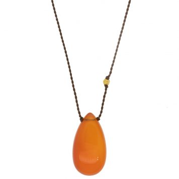 Margaret Solow:CARNELIAN + 18KT BEAD