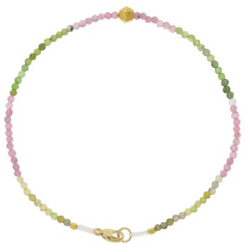 Margaret Solow:TOURMALINE + 18KT BEADED BRACELET