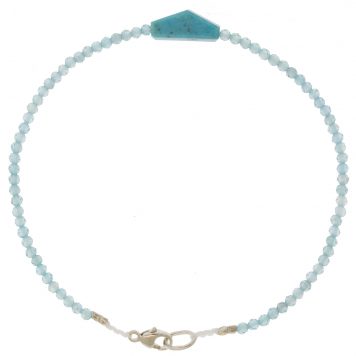 Margaret Solow:APATITE + PERUVIAN OPAL BEADED BRACELET
