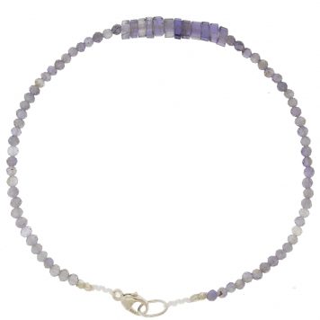 Margaret Solow:IOLITE BEADED BRACELET