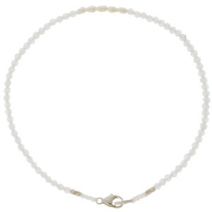 Margaret Solow:RAINBOW MOONSTONE + PEARL BEADED BRACELET