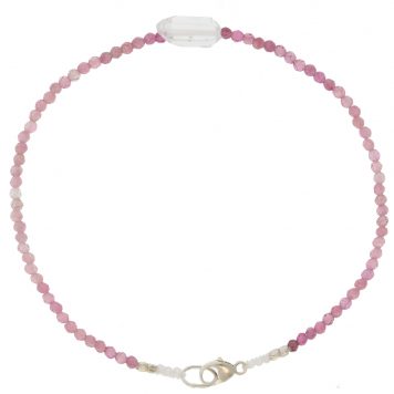 Margaret Solow:TOURMALINE + HERKIMER BEADED BRACELET